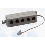MULTIPLA TELEFONICA CON 5 PRESE PLUG 6/