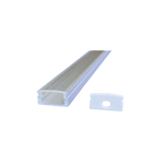 PROFILO IN ALLUMINIO 2M SLIM 10X7MM CON COPERTURA SMERIGLIATA