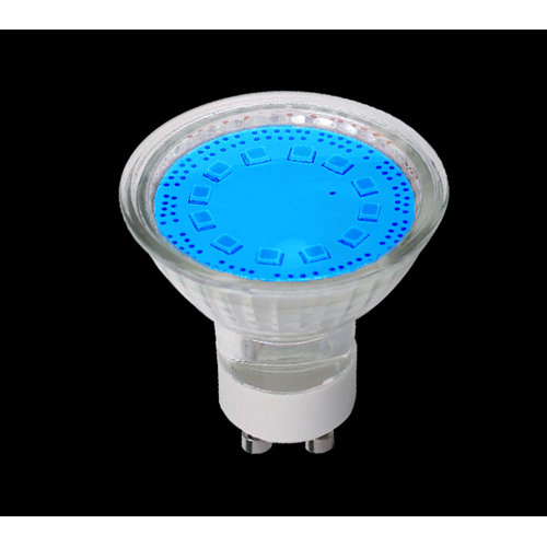 Faretto led 5W GU10 220-240V AC luce blu, SMD2835 - Ultralux Italia