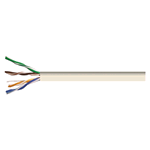 CAVO DI RETE UTP CAT.5E RAME 305M AWG24  Grigio Chiaro in bobina per installazioni fisse conformi al regolamento europeo sui materiali da costruzione (CPR - EU/305/2011 e 2016/364/UE). 