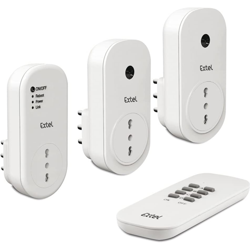FISHTEC Set 2 Prese Telecomandate Con Telecomando 30m | Protezione Bambini 2300W