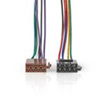 Cavo ISO Standard | Connettore radio - 2x Connettore per Auto | 0,15 m | Multicolore