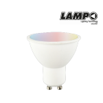 LAMPADA LED GU10 6W 230V RGB+W 4000K CON TELECOMANDO Lm180   Beam 120° 