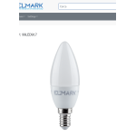 LAMPADA OLIVA LED CANDLE C37 8W E14 230V WARM WHITE LUCE CALDA 2700K