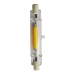 LAMPADINA LED R7S ULTRASLIM COB 78MM 5W LUCE NATURALE 4000°K Equivalenza50 W