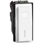 Interruttore 2P 16 AX, 250 Va.c., illuminabile - 1 modulo, Bianco living now