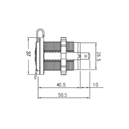 29155505 - PRESA ACCENDISIGARI PER AUTO/MOTO CON FUSIBILE E CAVO - GBC