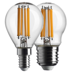 LAMPADA FILAMENTO SFERA VETRO LED 6,5W 230V E27 3000K Luce Calda Equivalente 60W