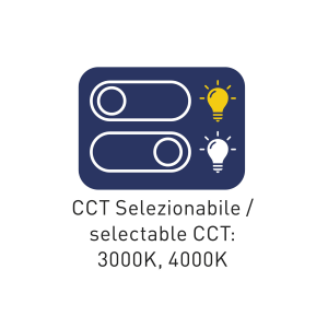 Plafoniera LED 3000/4000k 25w 4000 LUMEN 30CM IP65 IK10