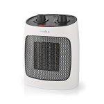 Termoventilatore ceramico PTC 1000 / 2000 W | 2 Modalità di Calore | Termostato regolabile | Protezione da surriscaldamento | protezione da ribaltamento