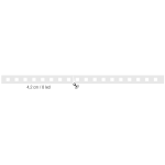 Striscia Strip led 2835 192 Led MT 14.4W 24V 3000K IP20 5m 2100lm/m Classe C Taglio 4.2CM