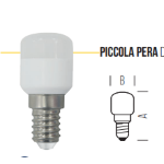 LAMPADA PERA E14  4W 200LM (Utilizzata per Lampeggiatore Cancelli)