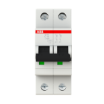 Interruttore magnetotermico 2 Moduli 2Poli 10A 6 kA, Curva C S202 C10 ABB S465700 