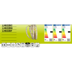 Striscia LED Strip led 2835 240led Metro 18W 24V 3000K Bianco Naturale IP20 5m Alta Efficenza 3150lm Metro