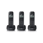 TELEFONO CORDLESS  BRONDI Gala Trio Telefono DECT Identificatore di chiamata Nero
