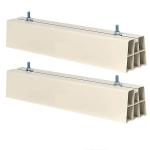 Base a pavimento per Climatizzatori unità Esterna 100X100X450mm , colore avorio (MOTOCONDENSANTE) (COPPIA)