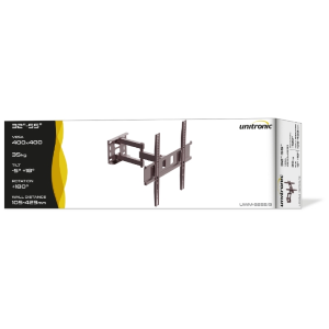 UWM-3255/3 - Supporto universale per flat-tv 32"-55" - kg 35 - 105mm spessore - 2 bracci - 3 snodi