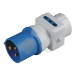 ADATTATORE SPINA INDUSTRIALE SP 2P+T CEE / 2 PRESE BIPASSO + 1 TRIVALENTE  P40 SCHUKO