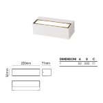 Applique LED IP65 Rettangolare 2x10W