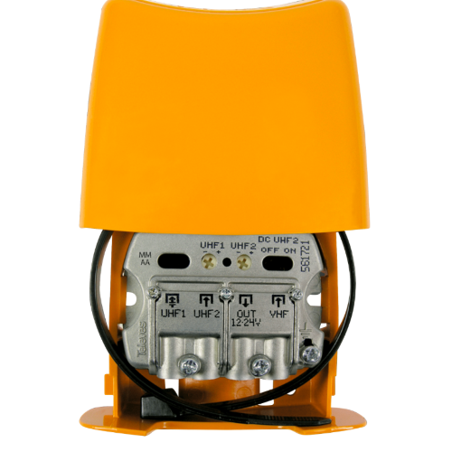 Amplificatore da palo NanoKom (LTE700, 2do Dividendo Digitale) 3 ingressi: UHF-UHF-VHFmix 