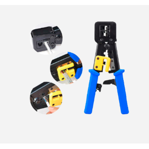 Pinza crimpatrice Tipo di cavo compatibile: EZ-RJ45, RJ11, RJ12, RJ22 Contiene lama per il taglio e la pelatura del cavo Compatibile con connettore CON300-CAT6-EZ, CON-300e cavi UTP5E-300 / UTP5E-300-H / UTP6E-300 / UTP6E-300-H