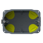 Scatola 3 moduli da incasso, per pareti in cartongesso e a doppia lastra, per l’installazione delle serie civili - dimensioni 110x71x52 mm