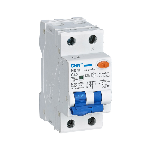 Interruttore MTD Magnetotermico differenziale 25A tipo A 32 mA curva C 1P+N 10kA 2M NB1L2/C32-1PN-6-A30 - Chint