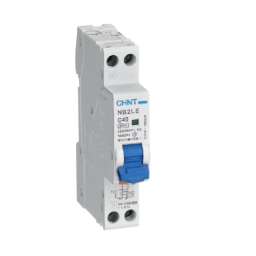 Interruttore MTD magnetotermico differenziale elettronico Curva C 10 A- 1 P+N - 6 kA - 30mA A NB2LE C10 1P+N 6 kA CHINT
