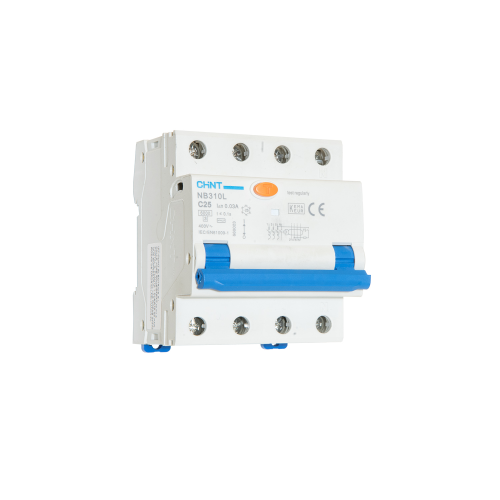 Interruttore magnetotermico differenziale Compact 3P+N 25A 30mA 6kA Curva C TIpo A 4M CHINT NB310L/C25-3PN-6-A30