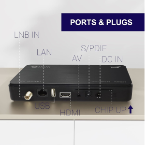 Decoder tivùsat Classic WWIO UNICO PRO BLACK (DVB-S2 e HEVC)  Accesso completo all’offerta canali tivùsat, la piattaforma gratuita con 50+ canali HD e i migliori canali italiani e internazionali Ricevitore Digitale Full Alimentazione 220v e 12V DC