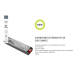 Alimentatore elettronico per LED Serie Slim 24V 300W Senza Ventola IP20