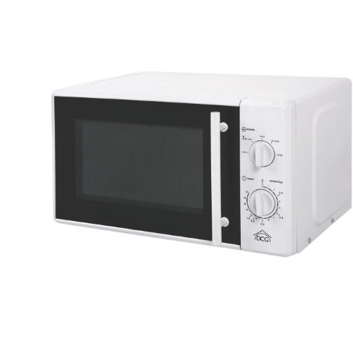 Forno a microonde –Capacità 20 litri Timer da 35 minuti Opzione scongelamento Segnale di fine cottura Pannello di controllo manuale Maniglia di apertura porta  MWG820N 