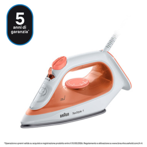 FERRO A VAPORE 1900W SI1009OR Braun TexStyle 1 