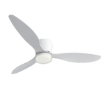 Ventilatore da soffitto con luce ø106 24w 3260lm 3cct bianco