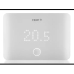 Cronotermostato smart da parete, di colore bianco opaco, con alimentazione a 230 V AC. Dotato di modulo Wi-Fi per la connessione diretta al router e controllabile tramite l’App THermo Wi-Fi.