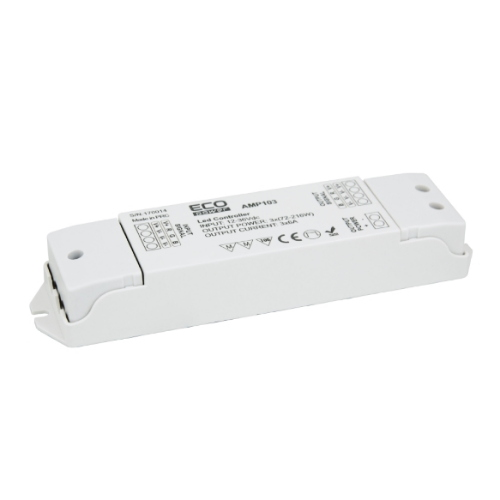 Amplificatore a 3 canali per strisce led monocolore / rgb 6 A per canale 216 - 648 W