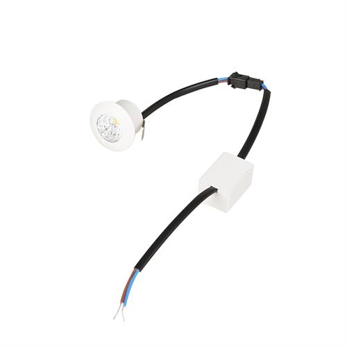 FARETTO LED MINI SPOT ROTONDO 3W 180LM IP20 BIANCO 3000K AIDA  230v