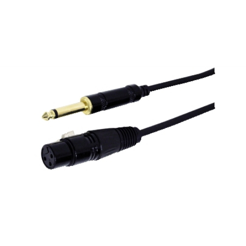 Cavo professionale spina 6,3mm mono / presa xlr 5m
