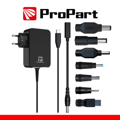 Alimentatore PD 3.0 Type C Ricarica rapida 90W  + 7 adattarori TypeC-DC (Compatibile con quasi tutti i laptop sul mercato) 
